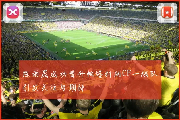 陈雨晟成功晋升帕塔科纳CF一线队引发关注与期待